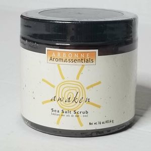Arbonne Aromaessentials Awaken Sea Salt Scrub 16 oz